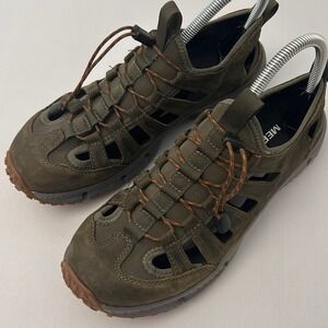 Merrell Sandals Mens 7 Olive Green Water Quick Lace Outdoor Performance Hiking‎